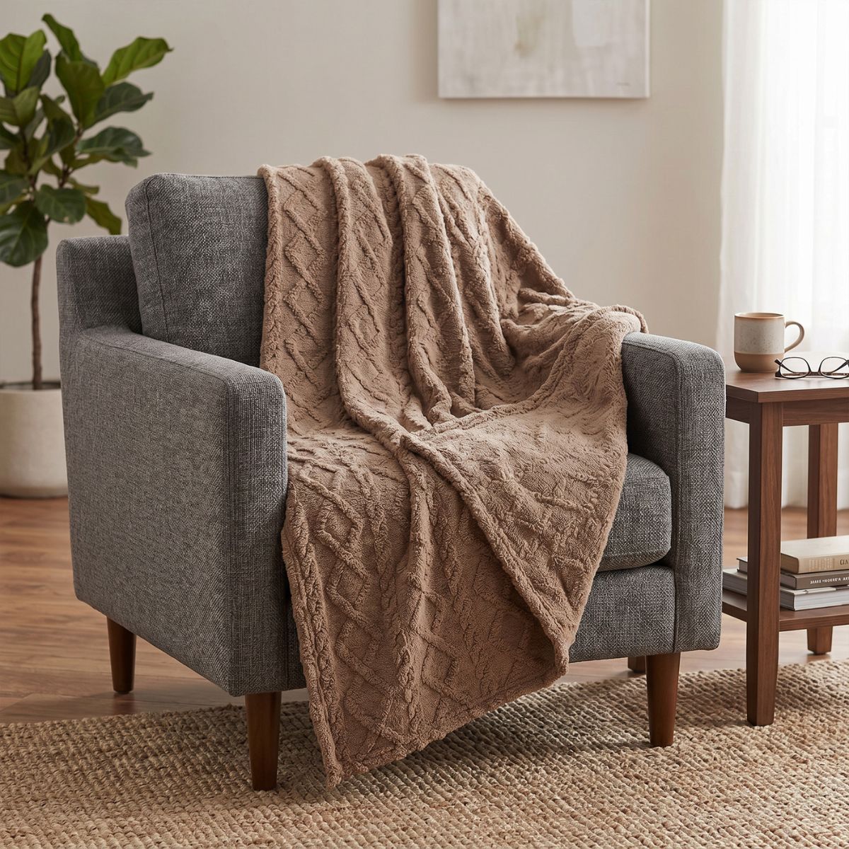 Cobija Individual Sherpa Elegante
