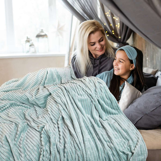 Cobija Matrimonial Lineas Muchos Colores