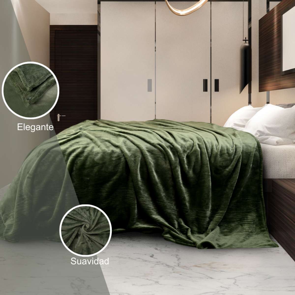 cobija olivo matrimonial detalle