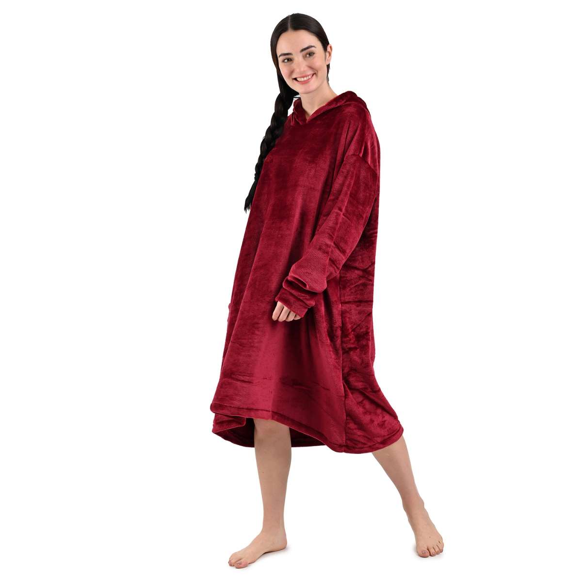 Hoodie Vino Sin Bolsas Unisex