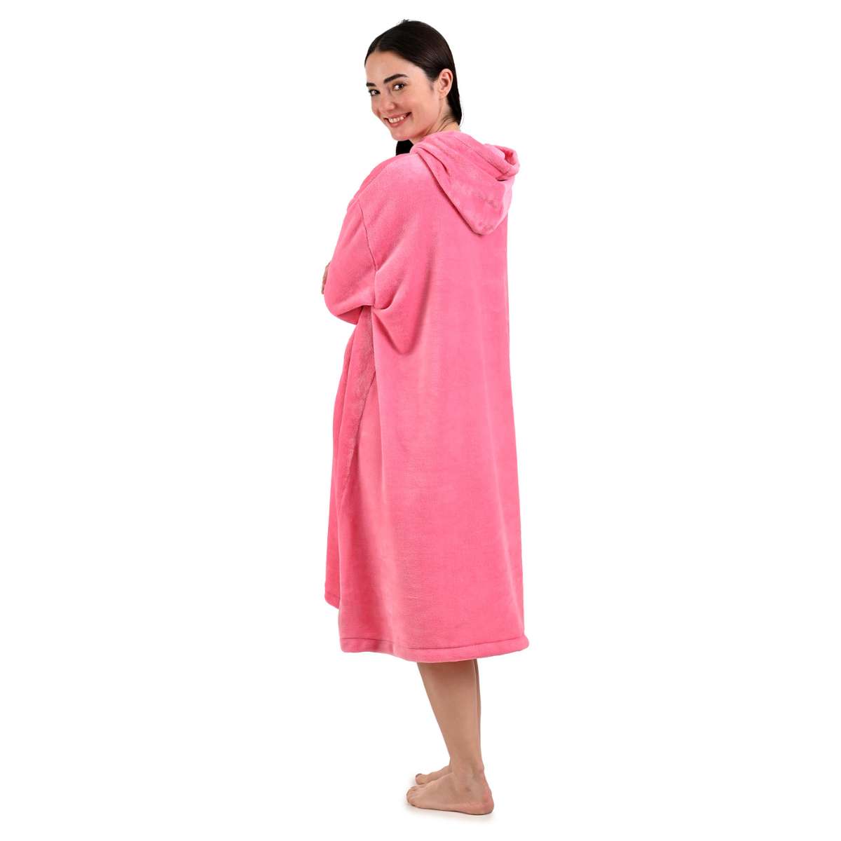 mujer de espaldas con hoodie