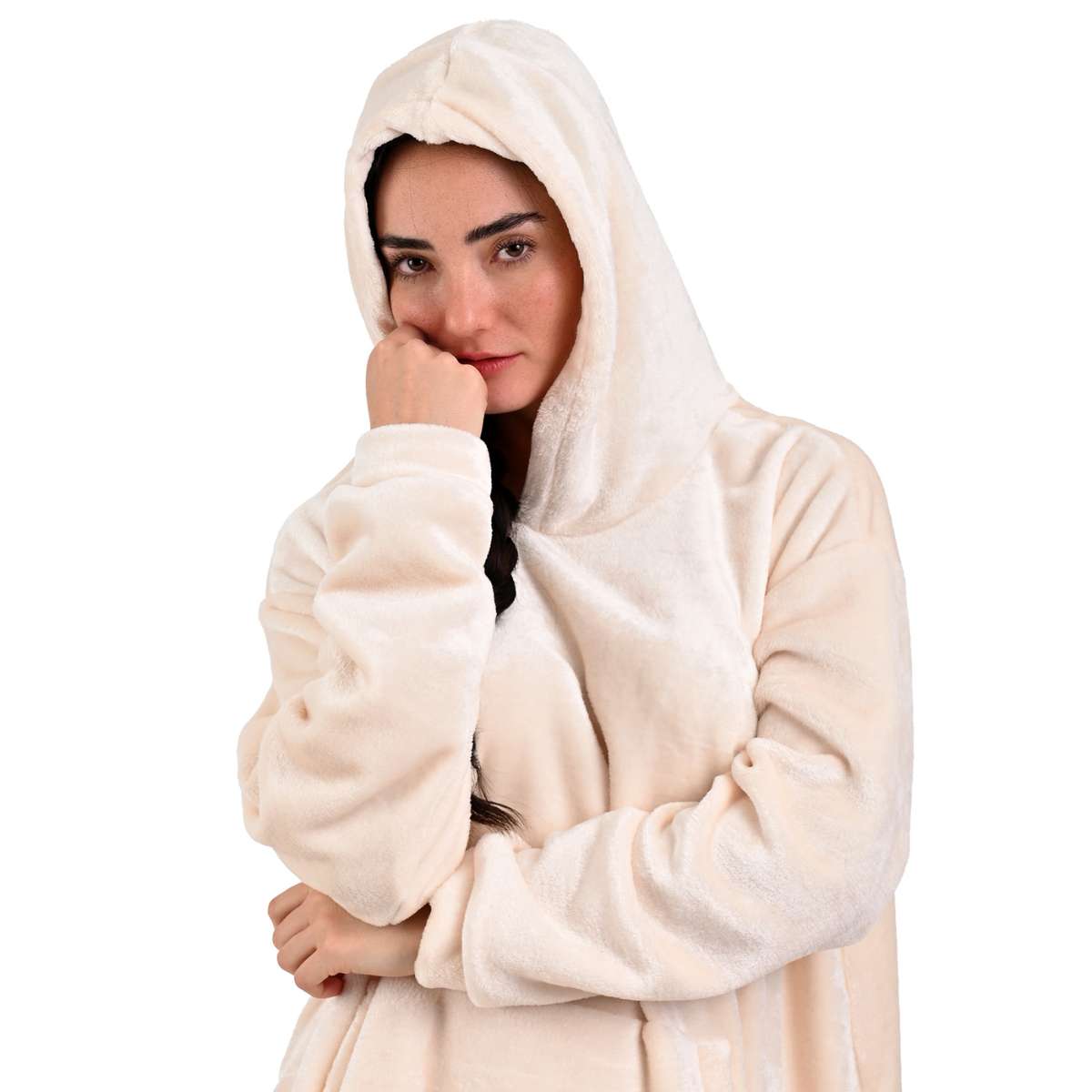 hoodie hueso gorrito