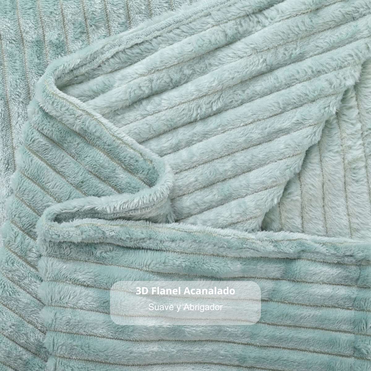 cobija azul aqua tela