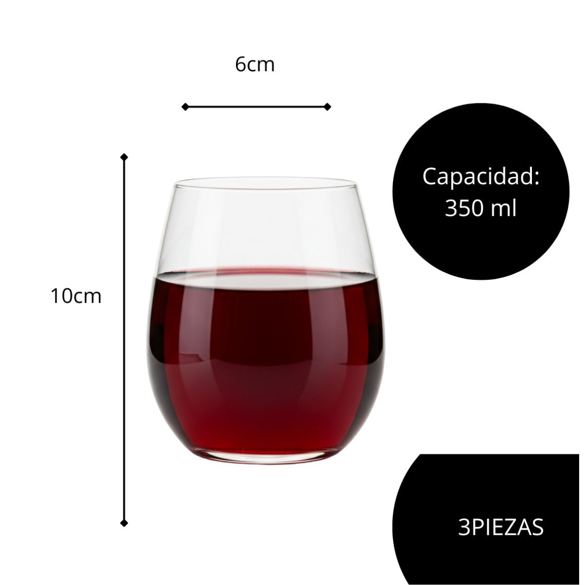 Vaso Elegante Restaurante Fressi 350ML