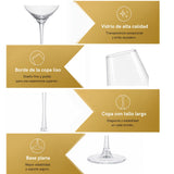 Set 6 Copas Alta Elegante  420ml