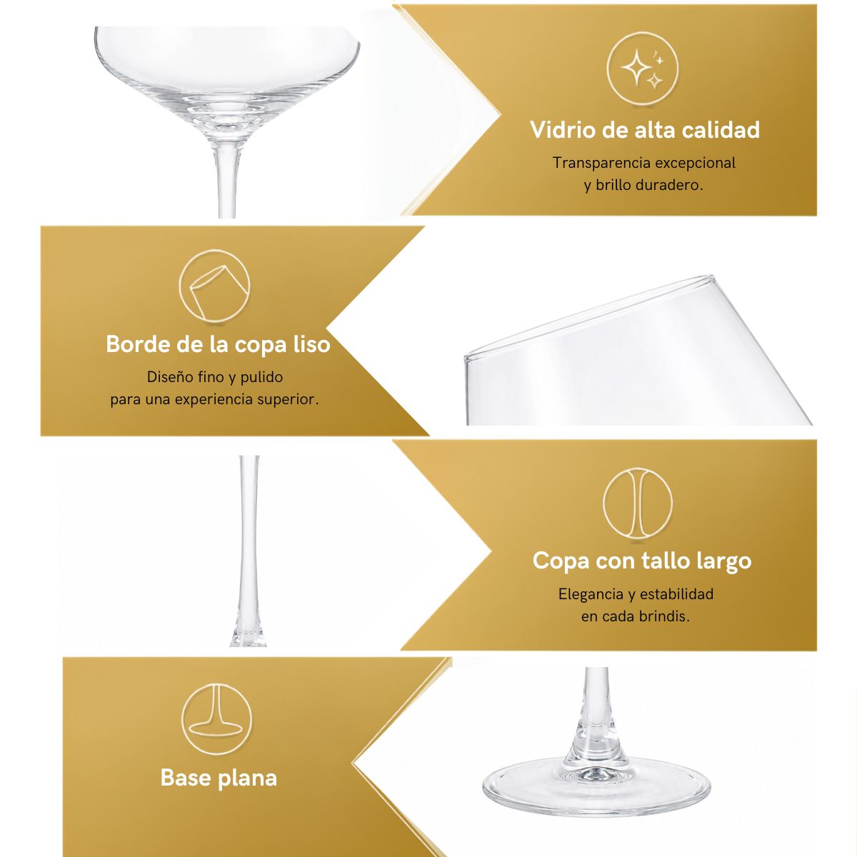 Set 6 Copas Globo 440 Ml