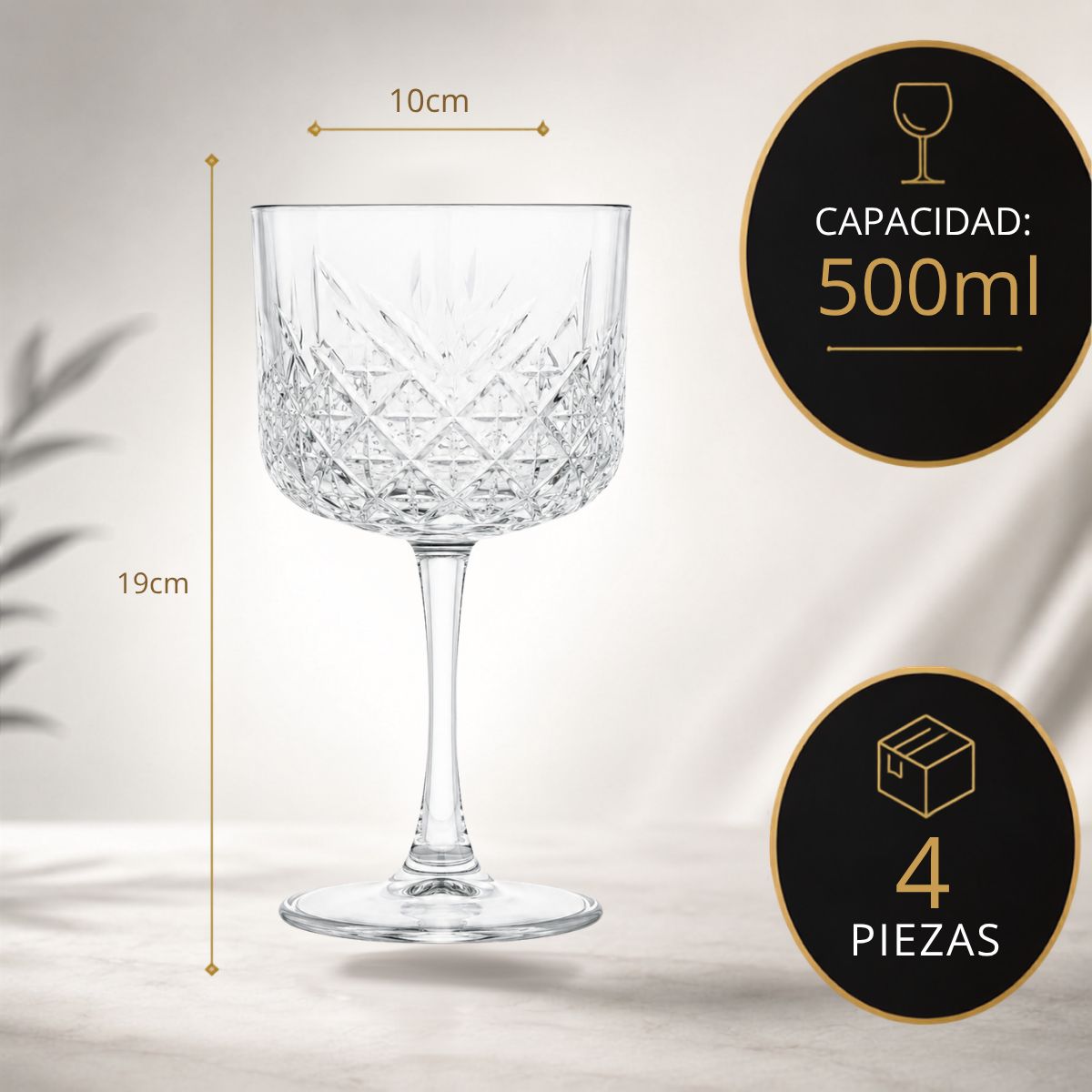 Set 4 Copas Timeless 500ml