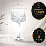 Set 4 Copas Timeless 500ml