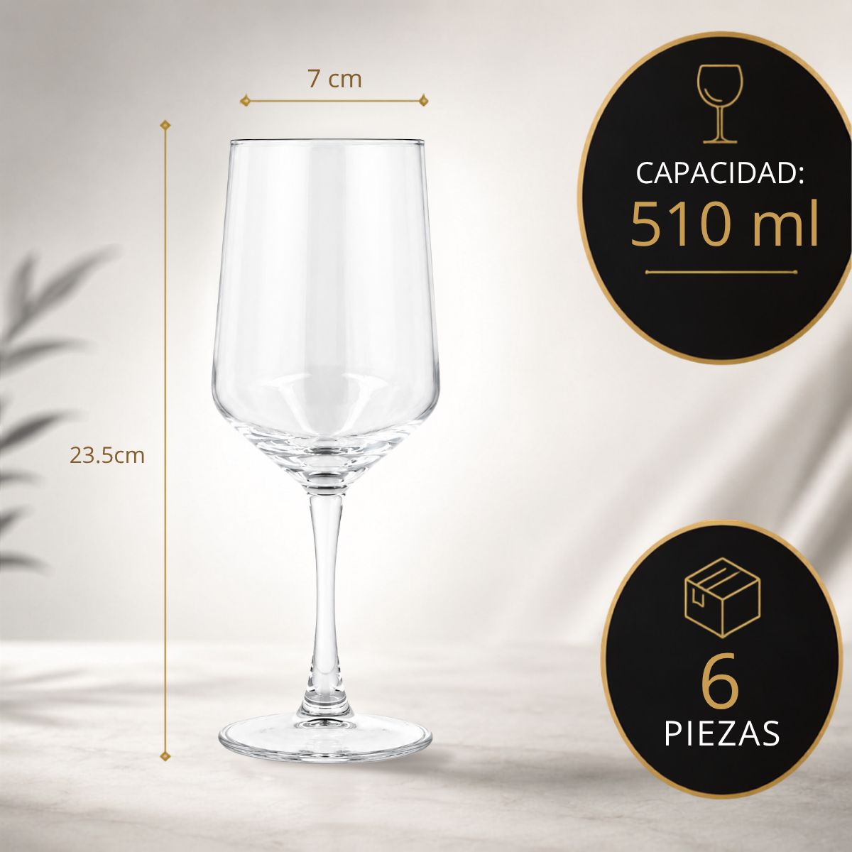 Set 6 Copas Vino  Excellent 400ml/ 510ml