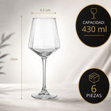Copas Para Vino Pack De 6 Rombo  430ml